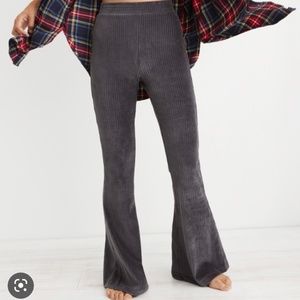 Aerie gray flare pants